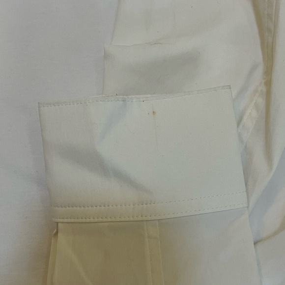 Athleta white mixed media long sleeve pullover Top Perforated Underarms Size M - Picture 8 of 11